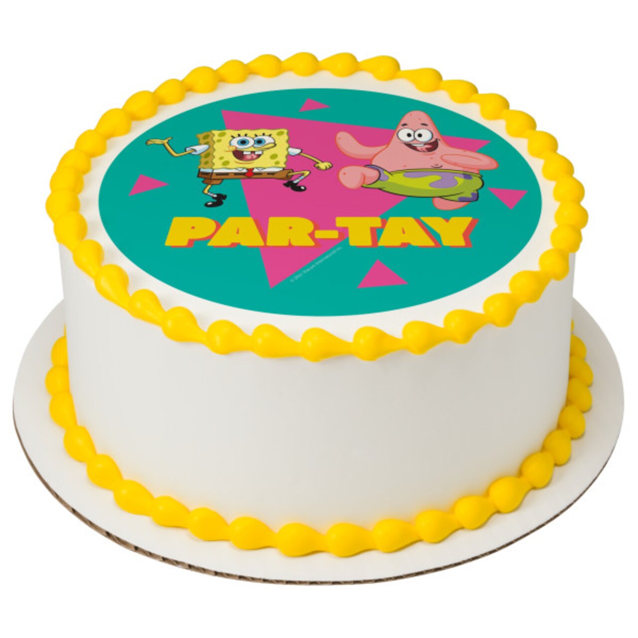 SpongeBob SquarePants™ Par-Tay Edible Cake Topper Image 7.5" Round